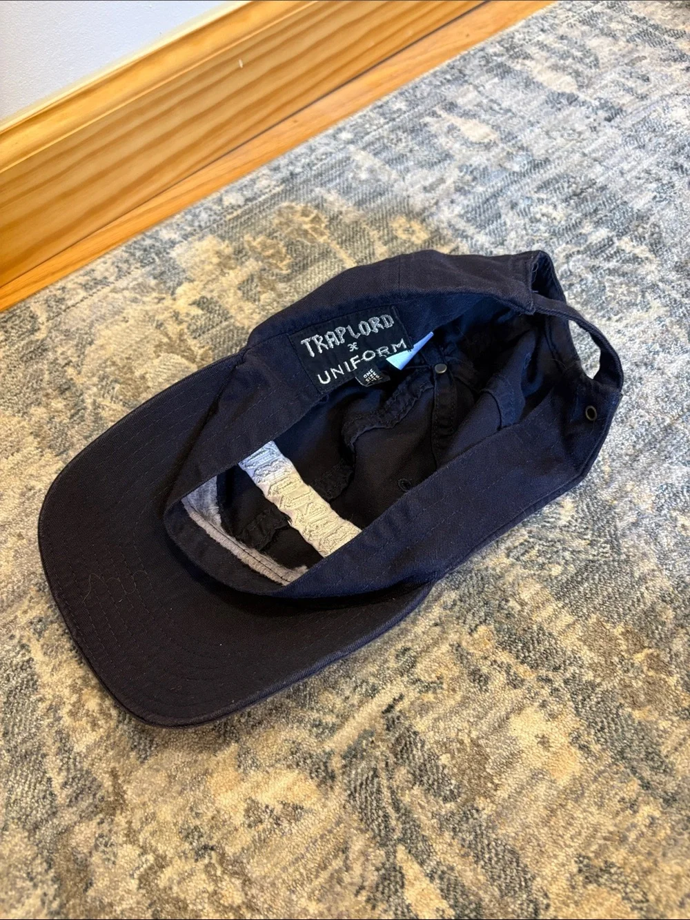 Navy Embroidered Dad Hat